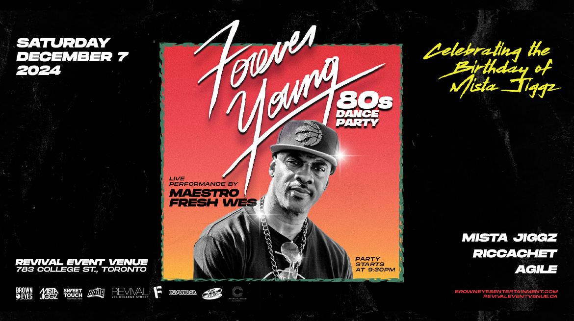 Jay NuFunk (@nufunk) on Twitter photo 🚨 This is a Throwdown! 🚨
Join us for #ForeverYoung80s on Sat Dec 7th at <a href="/RevivalBarEvent/">Revival Event Venue</a> featuring a live performance by 🇨🇦hiphop icon <a href="/MaestroFreshWes/">COACH FRESH</a> 🎤, celebrating the birthday of <a href="/MistaJiggz/">Mista Jiggz</a> 🎉 + <a href="/STFDJS/">SweetTouchFoundation</a>' <a href="/Riccachet/">Ricca</a> & <a href="/djAgile/">DJ Agile</a> 🌟 !
🎟️ Grab Tix now: eventbrite.ca/e/forever-youn… 🚨 This is a Throwdown! 🚨
Join us for #ForeverYoung80s on Sat Dec 7th at <a href="/RevivalBarEvent/">Revival Event Venue</a> featuring a live performance by 🇨🇦hiphop icon <a href="/MaestroFreshWes/">COACH FRESH</a> 🎤, celebrating the birthday of <a href="/MistaJiggz/">Mista Jiggz</a> 🎉 + <a href="/STFDJS/">SweetTouchFoundation</a>' <a href="/Riccachet/">Ricca</a> & <a href="/djAgile/">DJ Agile</a> 🌟 !
🎟️ Grab Tix now: eventbrite.ca/e/forever-youn…