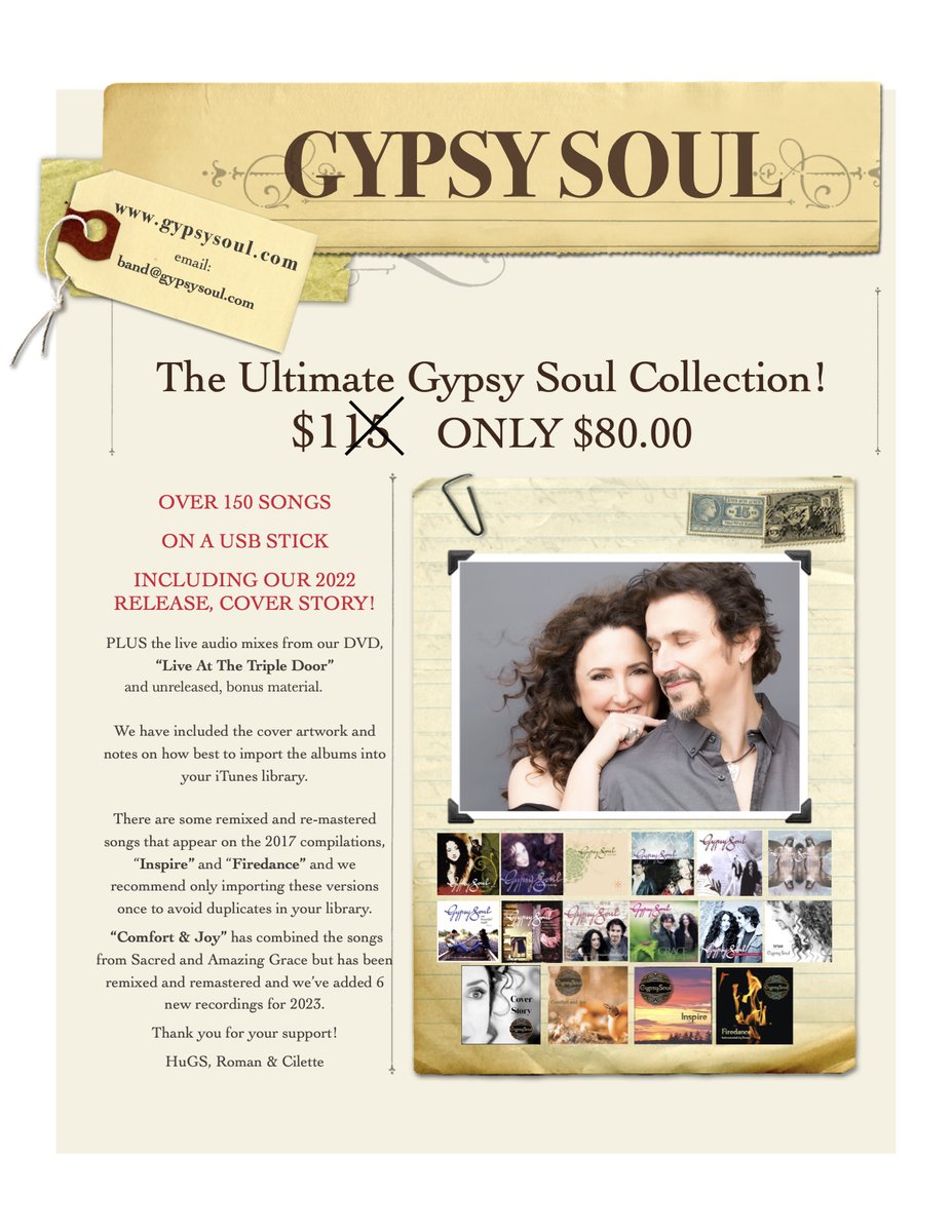 Today through close of business on Monday Dec 2nd, 30% off our entire collection! gypsysoul.com