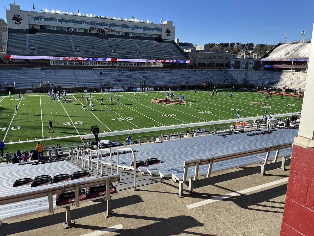 BC vs Pitt!  Up on the roof near section P come say hi!