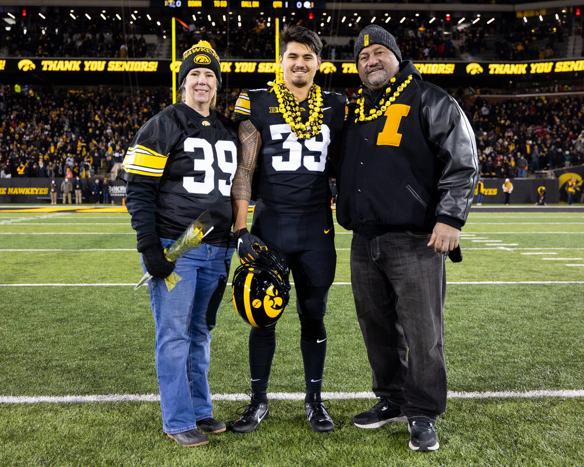 Bright future for these 4 Hawkeye seniors!

Great Young Men = Great Parents

Well Done …🤝… Congrats!

Shelly and Roy Higgins
Lisa Sanders and Doug Jackson
Stephanie and Eppy Epenesa
Heather and Gerald Fisher

“American Needs Hawkeye Linebackers”