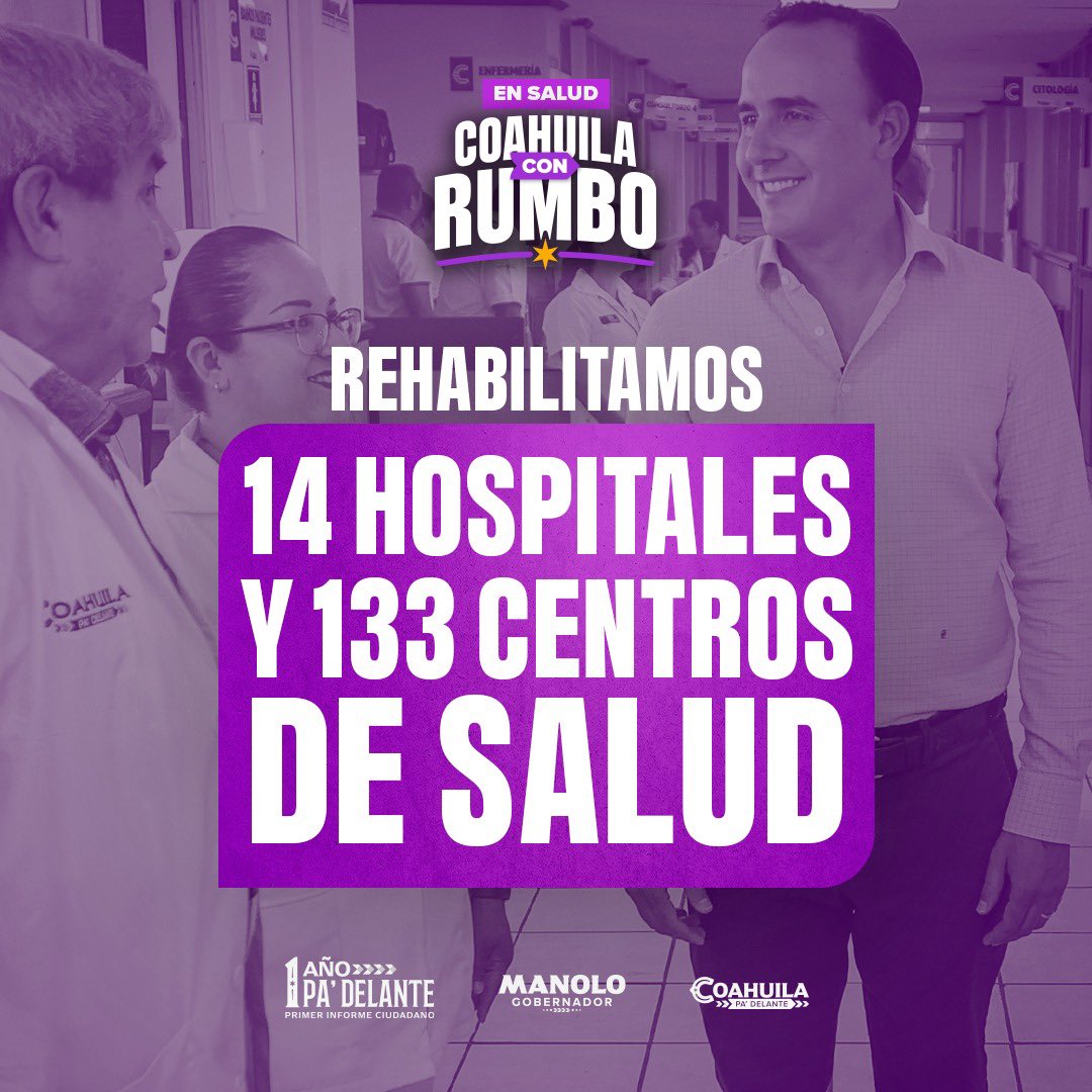 #1AñoPaDelante #CoahuilaConRumbo