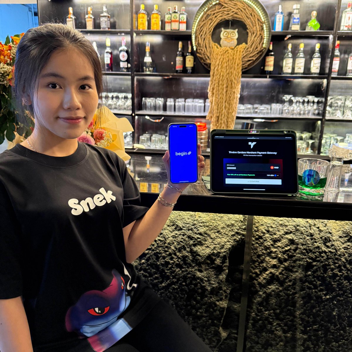 How many shots will you do at the bar once <a href="/snek/">Snek 🐍</a> payments are enabled? 🐍

Sova is Da Nang's first Web3 Bar + Lounge 

Accepting payments in ₳DA 

👇Drop your handle or addy in the comments for a chance to win Sssssomething