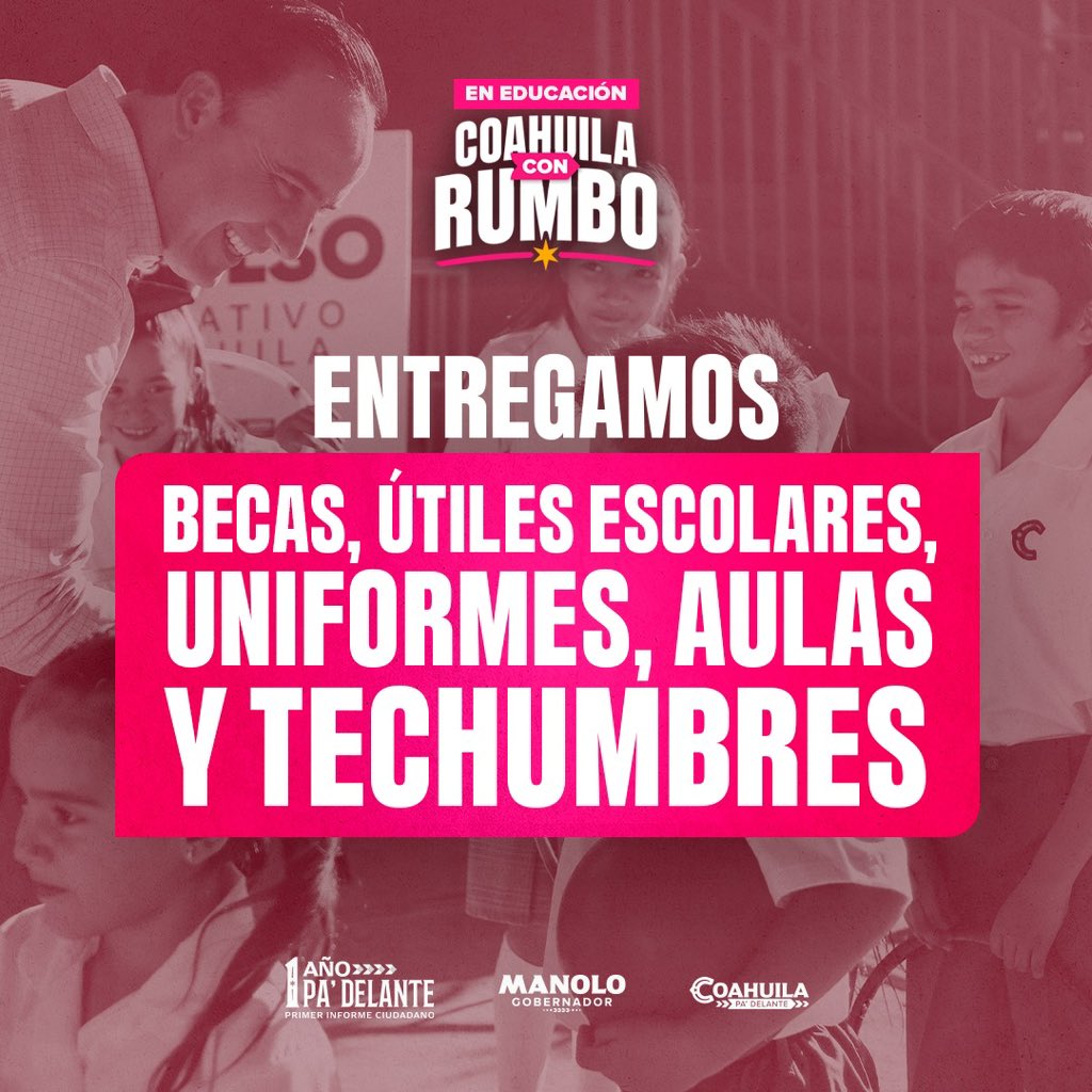 #1AñoPaDelante #CoahuilaConRumbo