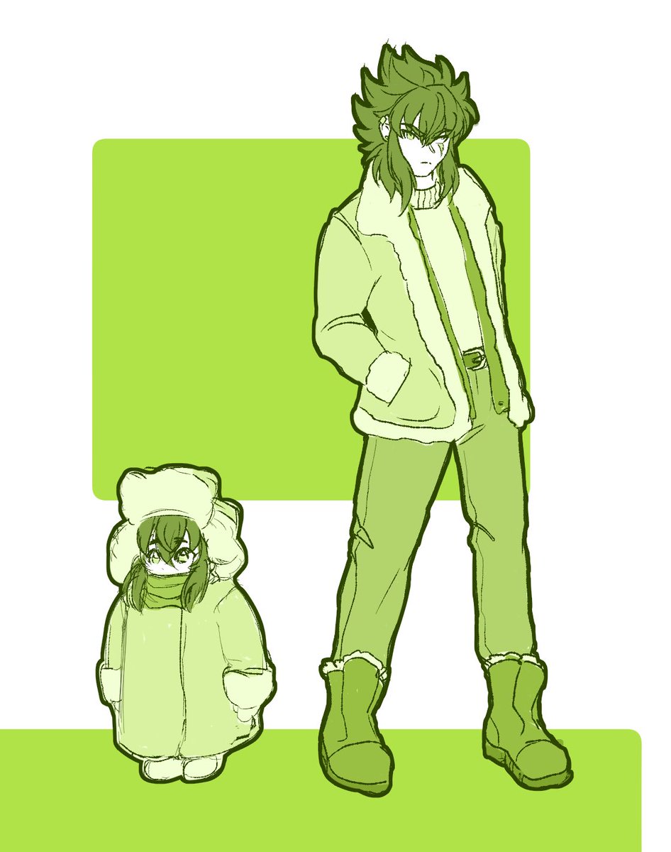 kraken Isaac doodle request (i want to draw the sibera family kids bundled up and falling over so bad…)