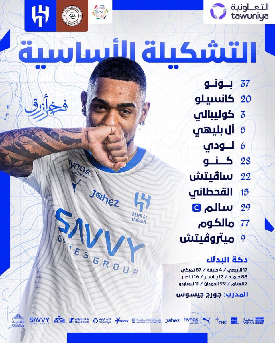 klllt8's tweet photo. للاسف يعتقدون الناس مايشوفون

نادي الهلال اعلن التشكيله متعب الحربي مستبعد

شلون الان ينزل ؟ شيء لاتراه في كرة القدم ابداً 

#الهلال_الشباب https://t.co/hmA9fZwYCi