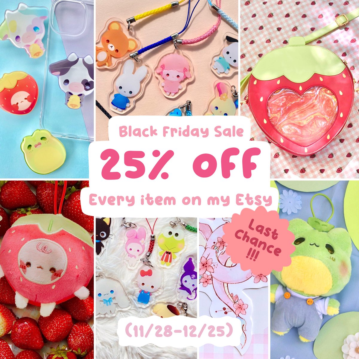 LAST CHANCE! 📣🎄🎁
Just wanted to announce that I’m having a Black Friday sale on my Etsy shop! 
After December 25 I’m closing down my online shop for a very long time unfortunately.
