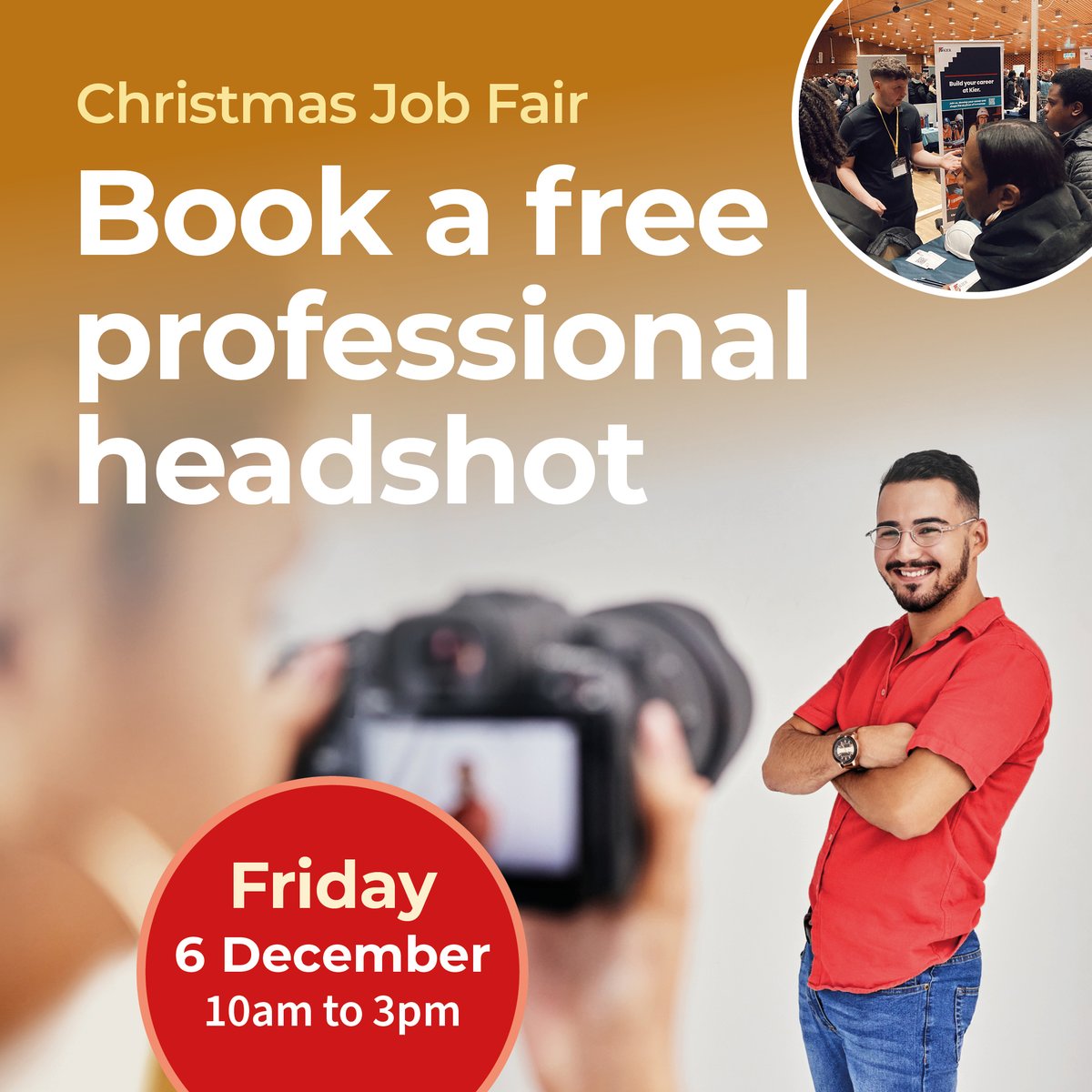 RBKC's tweet photo. Join our Job Fair and connect with over 50 local employers and training providers.

Get free headshots, explore exciting opportunities and kickstart your journey!

🗓️ Friday 6 December
⏰ 10am to 3pm
📍 The Great Hall, Kensington Town Hall

https://t.co/4LWSfJcRpi https://t.co/3r7o9bsfcj