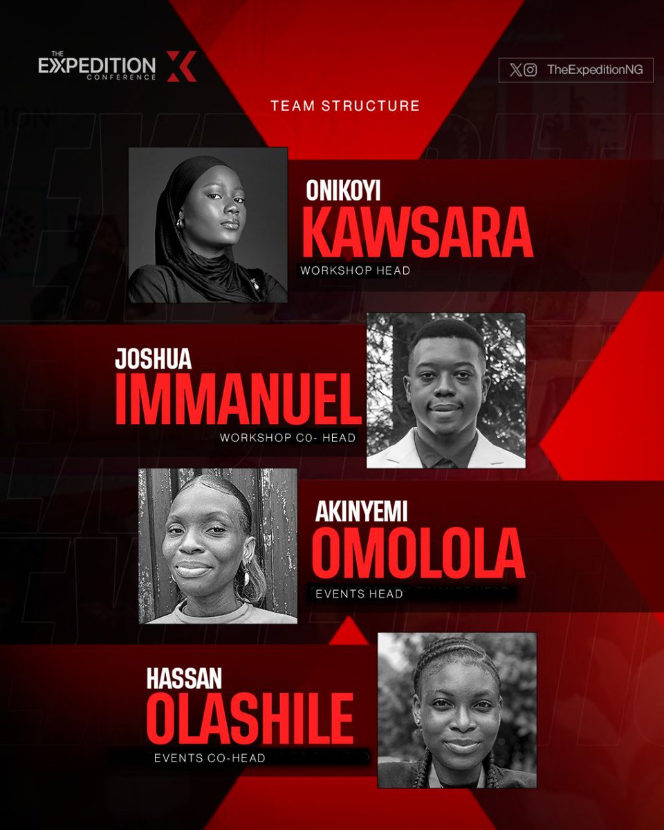 TheExpeditionNG's tweet photo. You've seen the names! 🫣🤭

Now, behold their faces: The bold minds shaping A Decade of Greatness! 😮‍💨😌

#theexpeditionconferenceX #theexpeditionconference10 #theexpeditionconference #tecX #tec10 #tec #decade https://t.co/RskOmOwE6b