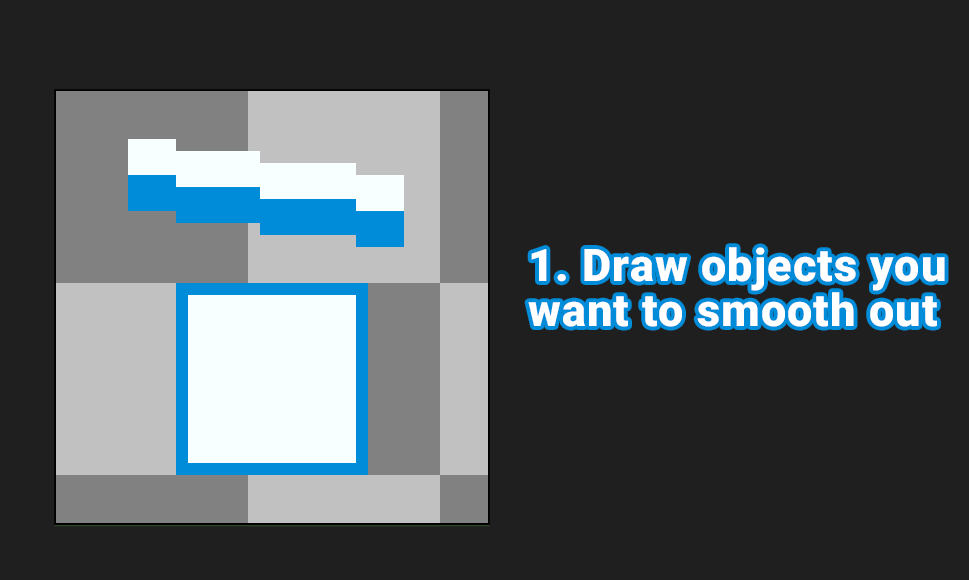 IncursioArt's tweet image. Pixelart Antialiasing / Smoothing Tip 

#pixelart #ドット絵
