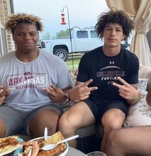 Brothers for life. SEC bound. This was supposed to be the game for the Glovers-Stutts family. Rivalry weekend…Aidan just called to let me know how important this day is to us. We started this dream together, but Aidan…you know your boy would be talking much stuff. Go HOGS!