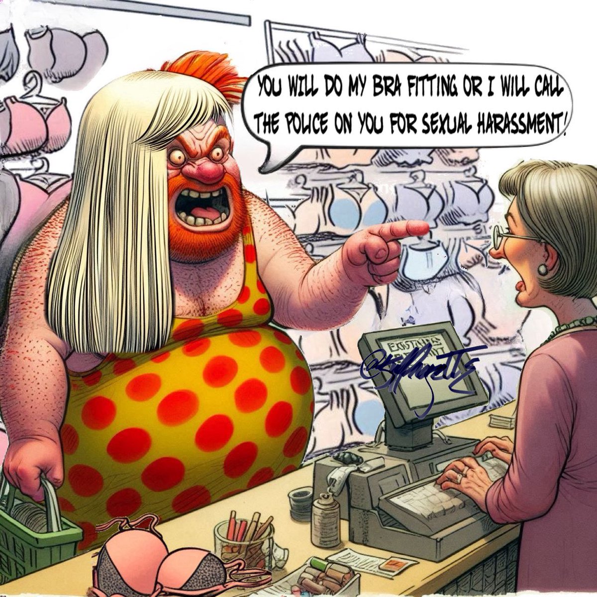 There ought to be a new crime called “trans-terrorism.” Nathan Gaskell is a sexual predator who needs to put in his place properly….