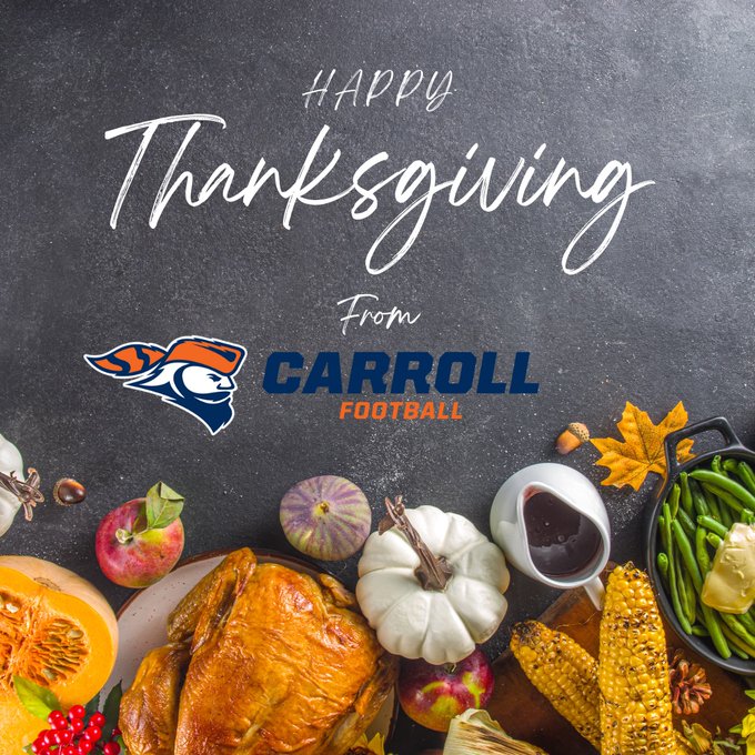 Michael Guido (@michaelguido81) on Twitter photo Happy Thanksgiving to <a href="/CoachHolleyCU/">Garren Holley</a> and <a href="/piofootball/">Carroll U Football</a> family. Thank you for the great graphic Happy Thanksgiving to <a href="/CoachHolleyCU/">Garren Holley</a> and <a href="/piofootball/">Carroll U Football</a> family. Thank you for the great graphic