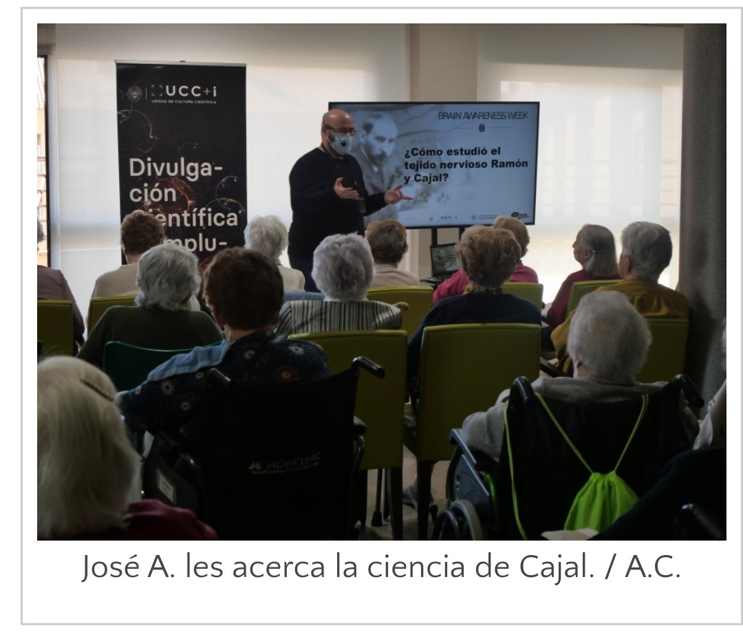 José A. Morales-García 👨🔬 🍉🍉 (@drastrocyte) on Twitter photo Oye <a href="/LaRevuelta_TVE/">La Revuelta</a>, sabíais que los investigadores de la <a href="/unicomplutense/">Complutense</a> vamos a las residencias de ancianos a echar un rato con ellos y hablarles de ciencia? Yo creo que deberíais llevar a las responsables del proyecto <a href="/ucc_complutense/">Unidad de Cultura Científica UCM</a> y que os cuenten.
ucm.es/otri/ciencia-e… Oye <a href="/LaRevuelta_TVE/">La Revuelta</a>, sabíais que los investigadores de la <a href="/unicomplutense/">Complutense</a> vamos a las residencias de ancianos a echar un rato con ellos y hablarles de ciencia? Yo creo que deberíais llevar a las responsables del proyecto <a href="/ucc_complutense/">Unidad de Cultura Científica UCM</a> y que os cuenten.
ucm.es/otri/ciencia-e…