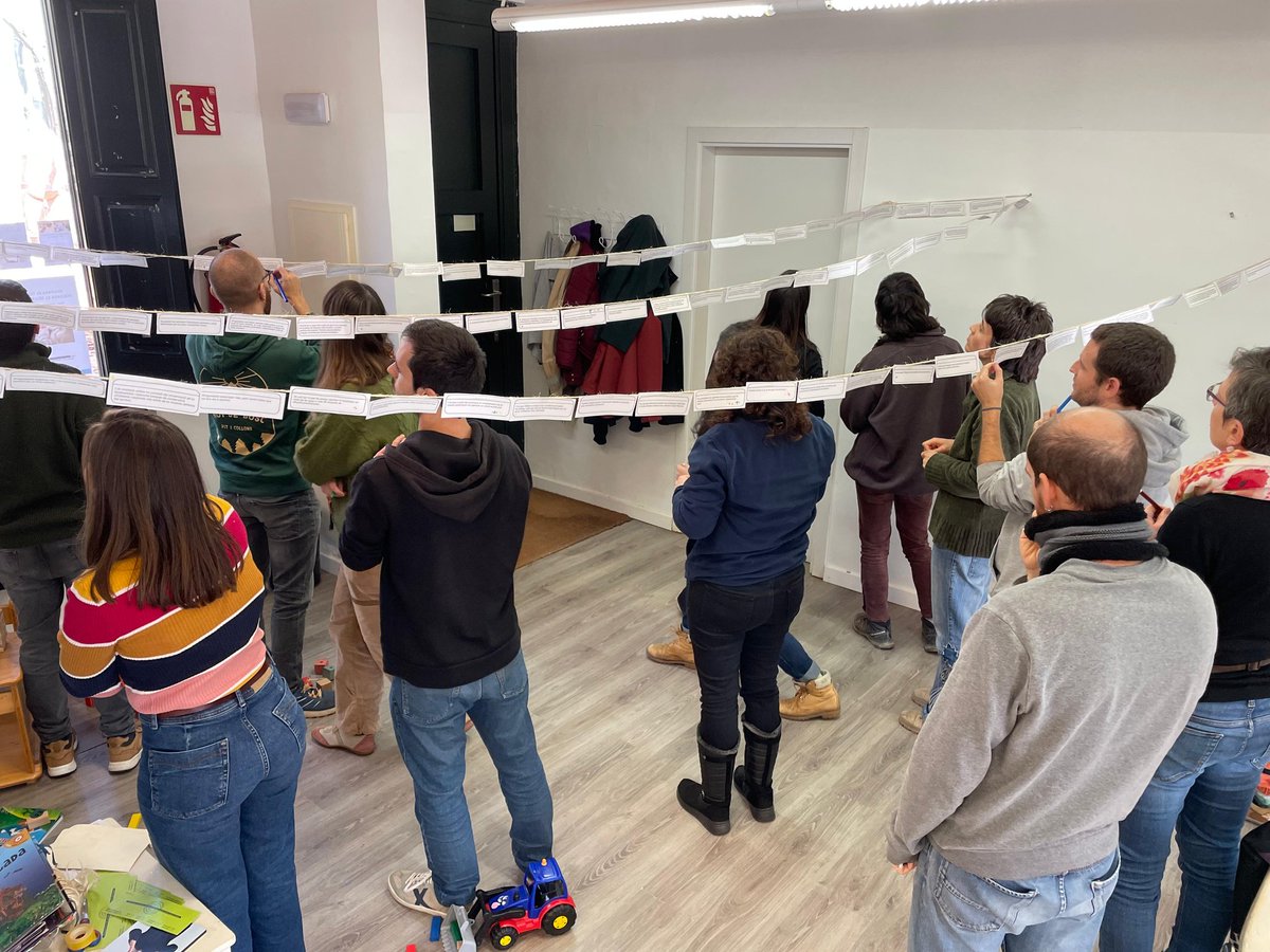 somnatus's tweet photo. Avui els #Natus hem fet una jornada de treball per preparar el nou Pla estratègic que determinarà la nostra acció i el futur de la lluita ecologista a les comarques gironines ✊🏼🌎

🌱 Repensem els futurs possibles per fer una transició #ecosocial justa! https://t.co/CPgUznjSmI