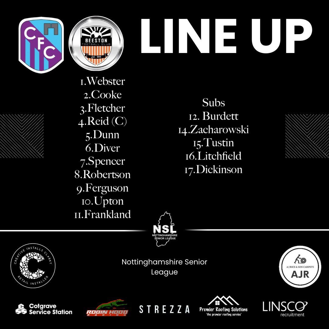 cotgrave_senior's tweet photo. 🟣🔵 Here’s our starting XI 🔵🟣

It’s the return of the Tank. 

@NottsSeniorLge @EnglandFootball @Teamgrassroots_ @GRPlusUK @EmmaGroundGuide 

#upthegrave 🟣🔵 https://t.co/PRnTp2b05g