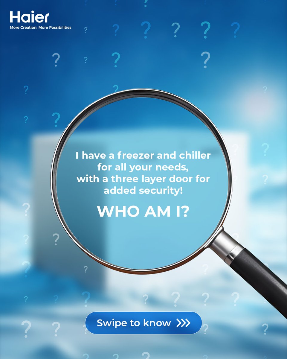 IndiaHaier's tweet image. Flexible cooling, powerful performance. Meet the Haier Convertible Deep Freezer - engineered to adapt and built for the best.

#Haier #MoreCreationMorePossibilities #DeepFreezer