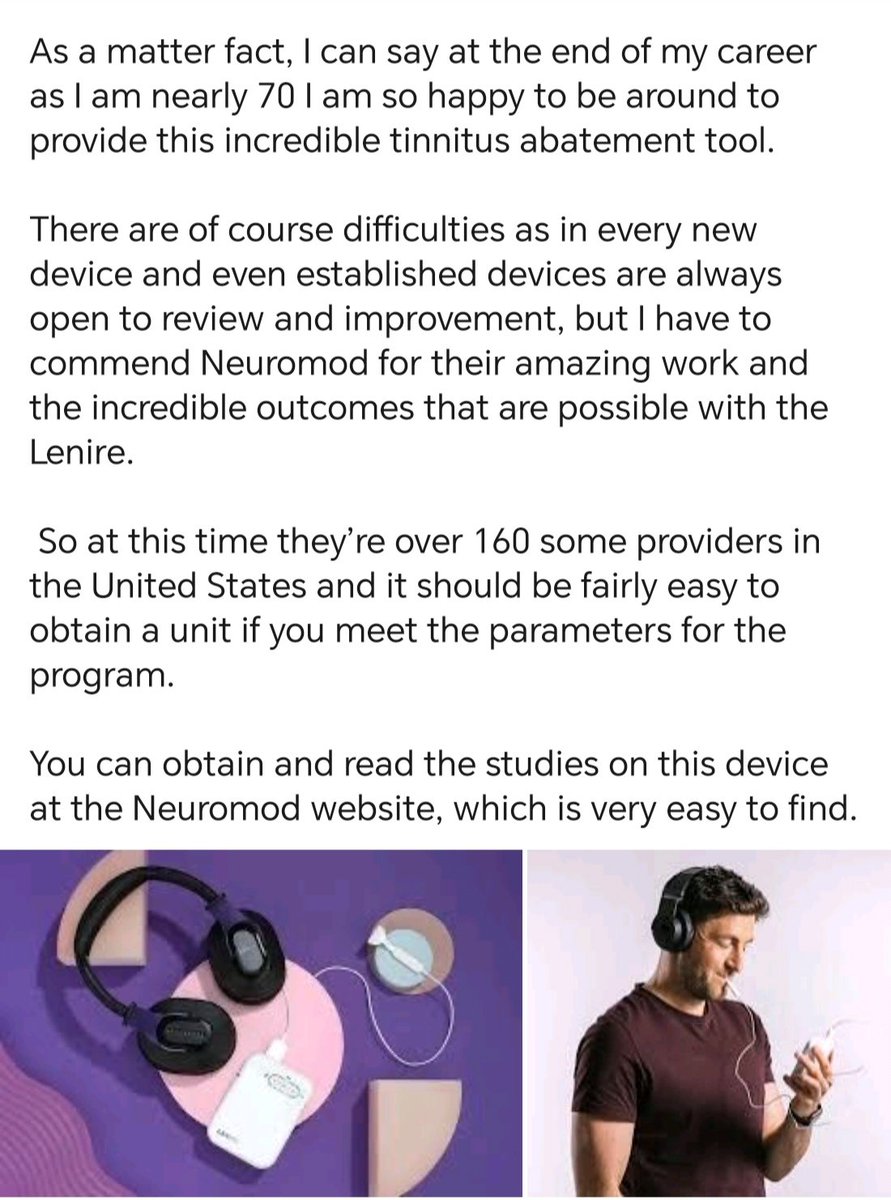 Lenire Tinnitus Treatment Device (@leniretinnitus) on Twitter photo Dr. Marsha Johnson, AuD from the Oregon Tinnitus & Hyperacusis Treatment Clinic reviews <a href="/LenireTinnitus/">Lenire Tinnitus Treatment Device</a> from <a href="/NeuromodDevices/">Neuromod Devices</a> - find providers and read the research at lenire.com Dr. Marsha Johnson, AuD from the Oregon Tinnitus & Hyperacusis Treatment Clinic reviews <a href="/LenireTinnitus/">Lenire Tinnitus Treatment Device</a> from <a href="/NeuromodDevices/">Neuromod Devices</a> - find providers and read the research at lenire.com