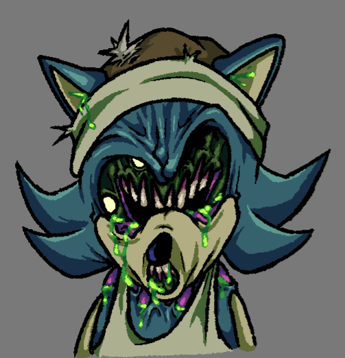 Finished the Arrowfunk exe design concept. I tried to be unique instead of doin black eyes with a colored dot for pupils.

Arrowfunk by @abo_bora 
#arrowfunk #fnf #EXE #sonicexefnf