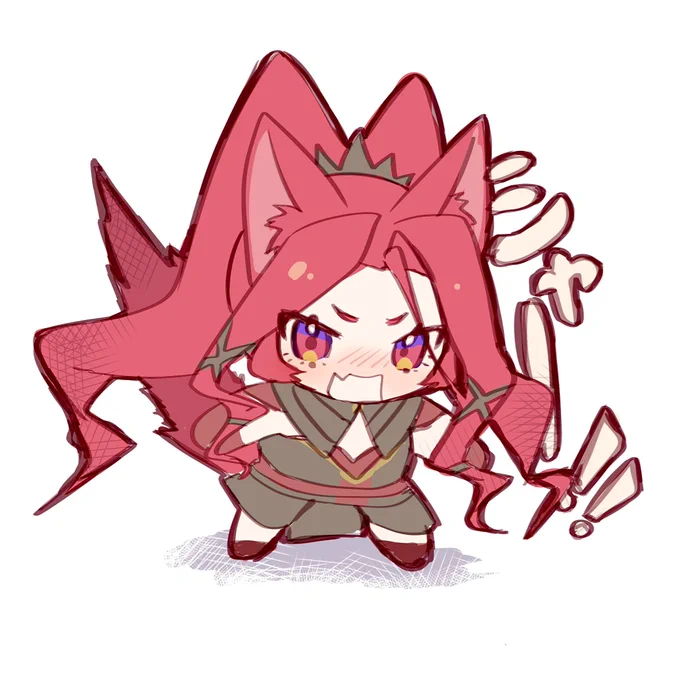 イレギュラー描いてる最中に脳内でオリジナルが威嚇してた 