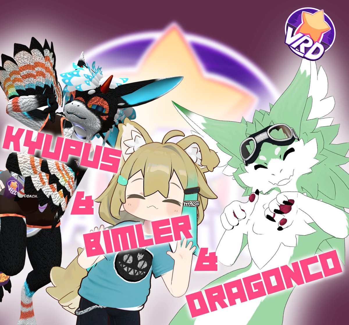 🎊Welcome our 3 new staff members:
<a href="/Kyupus/">Kyupus 🔜 EF</a>, <a href="/bimbuslarge/">Bimler</a> and <a href="/Dragonc0/">Dragonc0</a> are joining the team!
Providing more EU/NA staffing capabilities, as-well as more social events!

#VRChat #VRDancing #VR