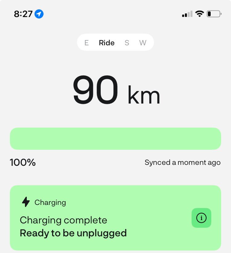 Dear <a href="/atherenergy/">Ather Energy</a> Mobile App/Product guys - Vehicle is plugged in. Charging has been completed. App is able to send notification when charging is complete. So, what does the below “charging” heading indicate? Can we improve the english for this heading text?
