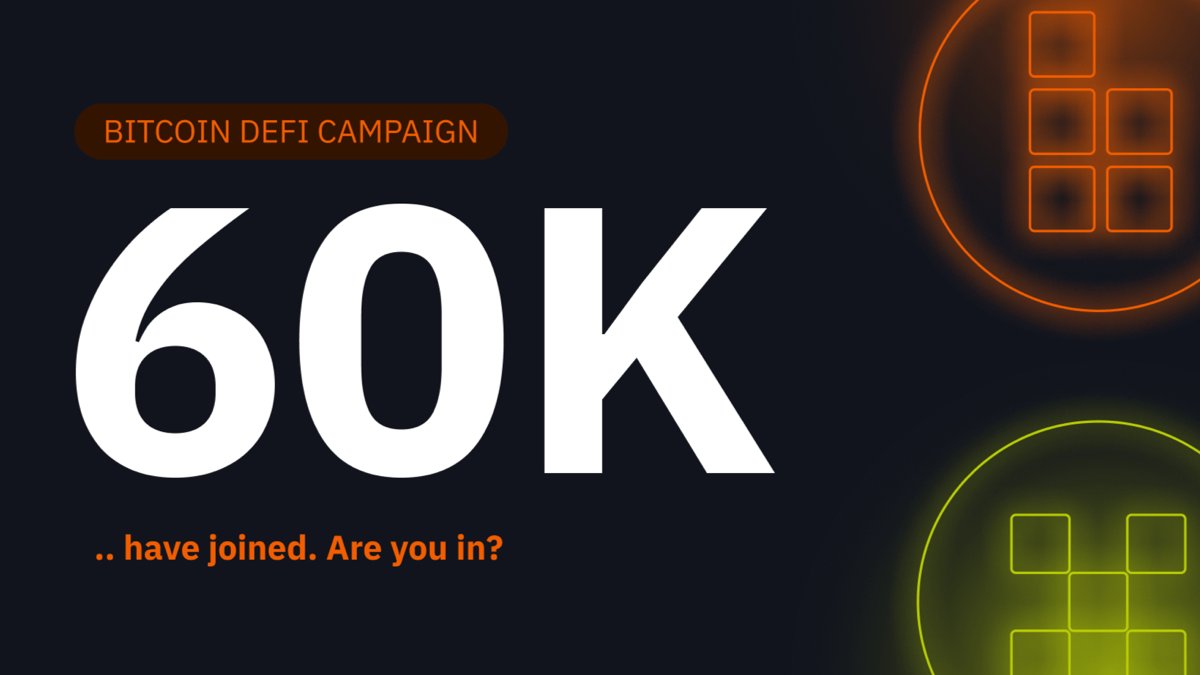 build_on_bob's tweet photo. Over 60,000 people joined the OKX @wallet campaign featuring BOB.

Only a few days left to complete tasks and be part of the prize pool.

> https://t.co/wsRgSH5aLo https://t.co/kQwXn8nNeq