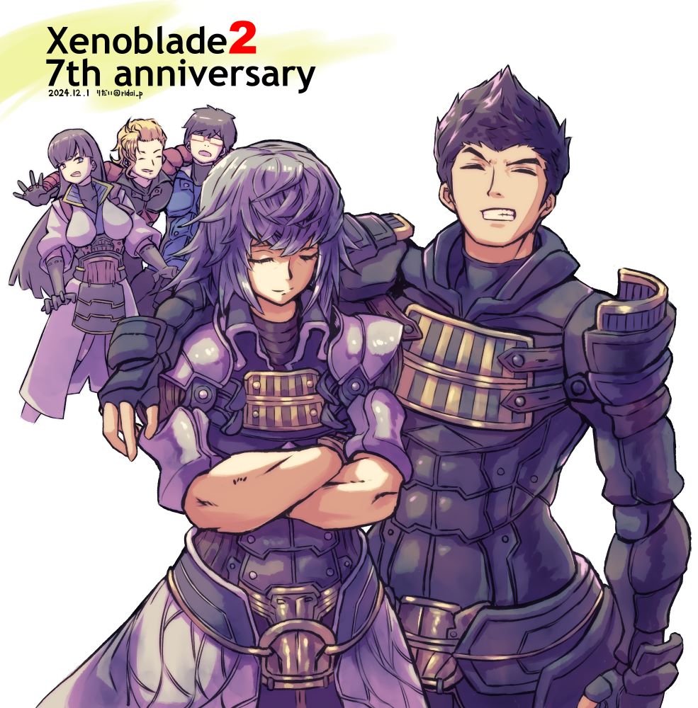 ridai_p's tweet photo. ゼノブレイド2、7周年おめでとうございます！
やっぱりメツが好きなんだなぁ…ということでイーラ組で
#xenoblade2_fes24 
#ゼノブレイド2 #XenobladeChronicles2 https://t.co/ToPHuI98rM