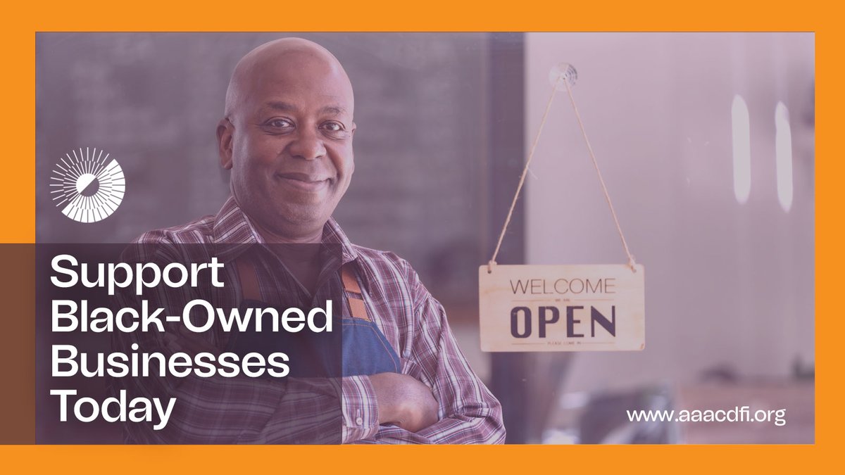 aaacdfi's tweet image. This #SmallBusinessSaturday, remember to support Black-owned businesses in your community! Black-led CDFIs empower entrepreneurs through access to capital, technical assistance and resources. Let’s close the racial wealth gap together. #SupportBlackBusiness