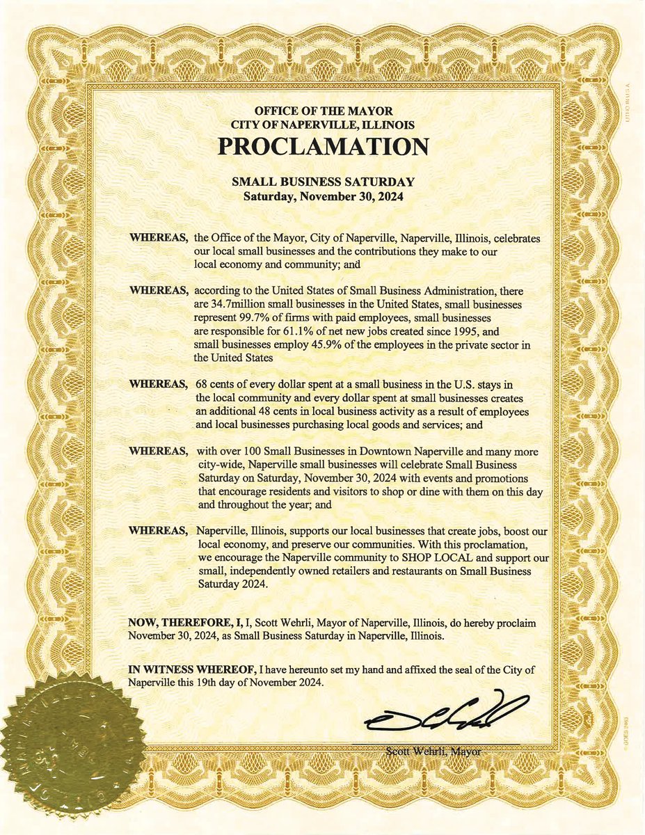Today is #SmallBusinessSaturday, a day when we commit to supporting our local, independently owned small retailers &amp; restaurants that give back to the community year-round. So today, while out &amp; about, stop in one of these places. You’ll give back to your community when you do!