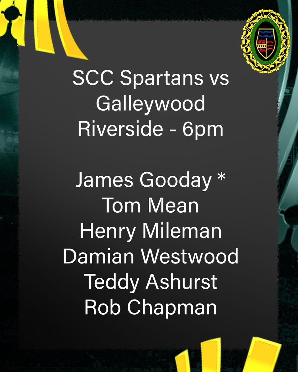 An SCC double header at Riverside tomorrow, with the unbeaten Swallows taking on <a href="/BillericayCC/">Billericay CC</a> followed by the Spartans facing <a href="/galleywood_cc/">Galleywood CC</a>. Games at 5 and 6pm respectively. All support welcome. 🔰