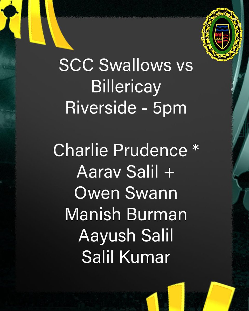 Springfield_CC's tweet image. An SCC double header at Riverside tomorrow, with the unbeaten Swallows taking on @BillericayCC followed by the Spartans facing @galleywood_cc. Games at 5 and 6pm respectively. All support welcome. 🔰