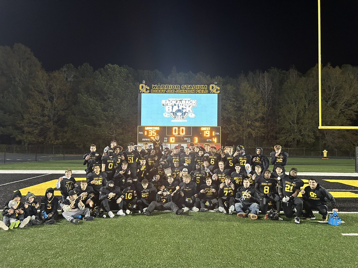 Bobby Tittle (@brtittle) on Twitter photo 4A North Champions (3X)!!
Now, let’s get ready for the 4A State Championship at Protective Stadium on Friday, Dec 6 @ 11:00 AM!
<a href="/AHSAAUpdates/">AHSAA</a> <a href="/_Max_Donaldson/">Maxwell Donaldson</a> <a href="/jmedley_EAToday/">Joe Medley</a> 4A North Champions (3X)!!
Now, let’s get ready for the 4A State Championship at Protective Stadium on Friday, Dec 6 @ 11:00 AM!
<a href="/AHSAAUpdates/">AHSAA</a> <a href="/_Max_Donaldson/">Maxwell Donaldson</a> <a href="/jmedley_EAToday/">Joe Medley</a>