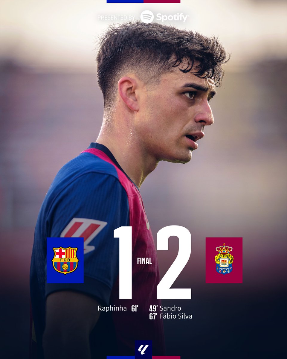 FCBarcelona's tweet photo. Full Time. #BarçaLasPalmas https://t.co/95Fb6XliQT
