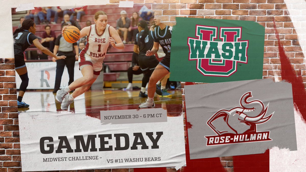 WOMEN'S 🏀: The Fightin' Engineers return to action TONIGHT for the first time in two weeks as they begin the Midwest Challenge on the road at #11 WashU. #GoRose

📍: St. Louis, Mo.
⏰: 6 PM CT
📺: bit.ly/3Y5S4k0
📊: bit.ly/3QNFX7x
📄: bit.ly/40jVGj1