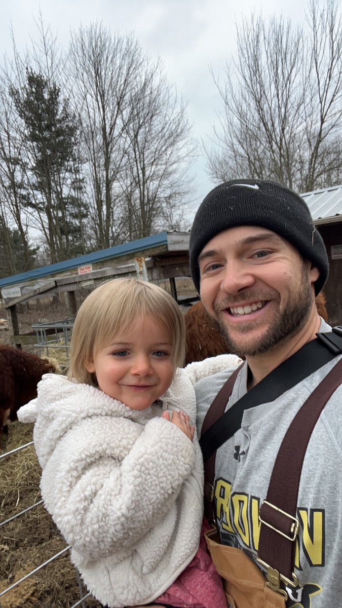 Hay is in the barn (until the spring lol). Now time to watch some football with my girl and best farmhand #GoBucks 🌰 #AnchorDown ⚓️⬇️