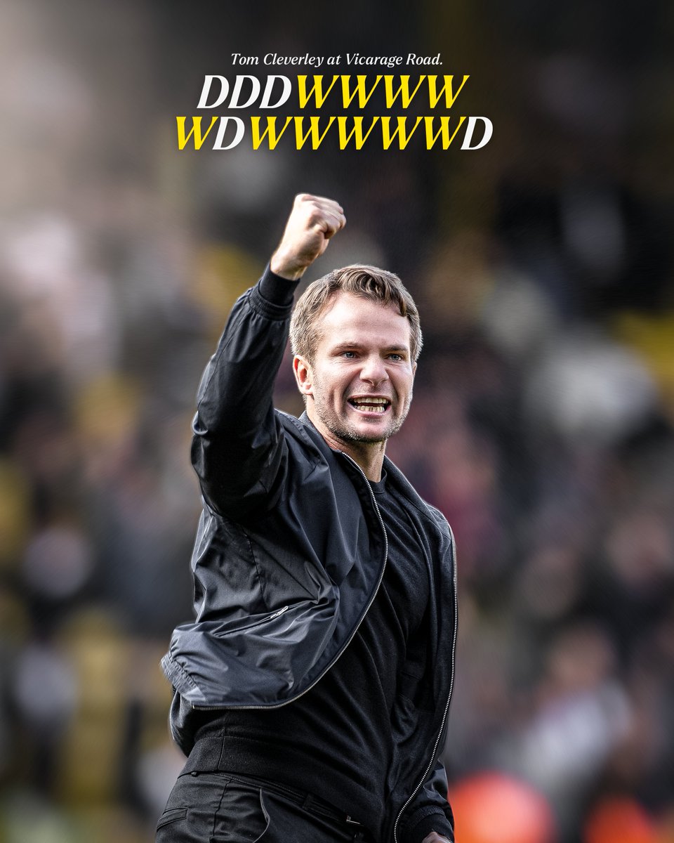 WatfordFC's tweet photo. Unbeaten in his first 15 home games in charge ✊ https://t.co/cmIrS61wbY