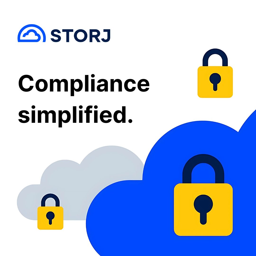 storj's tweet image. Compliance made easy!🛡️ @storj&apos;s Object Lock aligns with industry standards, keeping your data secure and your business compliant🔒 hubs.li/Q02XFHyN0

#ComplianceReady #DataProtection #ObjectLock #DePIN