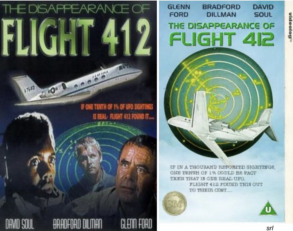 SaveRedlandLibr's tweet photo. 3:35pm TODAY on @TalkingPicsTV 

The 1974 #SciFi #Mystery TVfilm📺🎥 “The Disappearance of Flight 412” directed by #JudTaylor &amp; written by #GeorgeSimpson + #NealRBurger

🌟#GlennFord #BradfordDillman #DavidSoul #RobertFLyons #GuyStockwell https://t.co/aZydAYbdZI