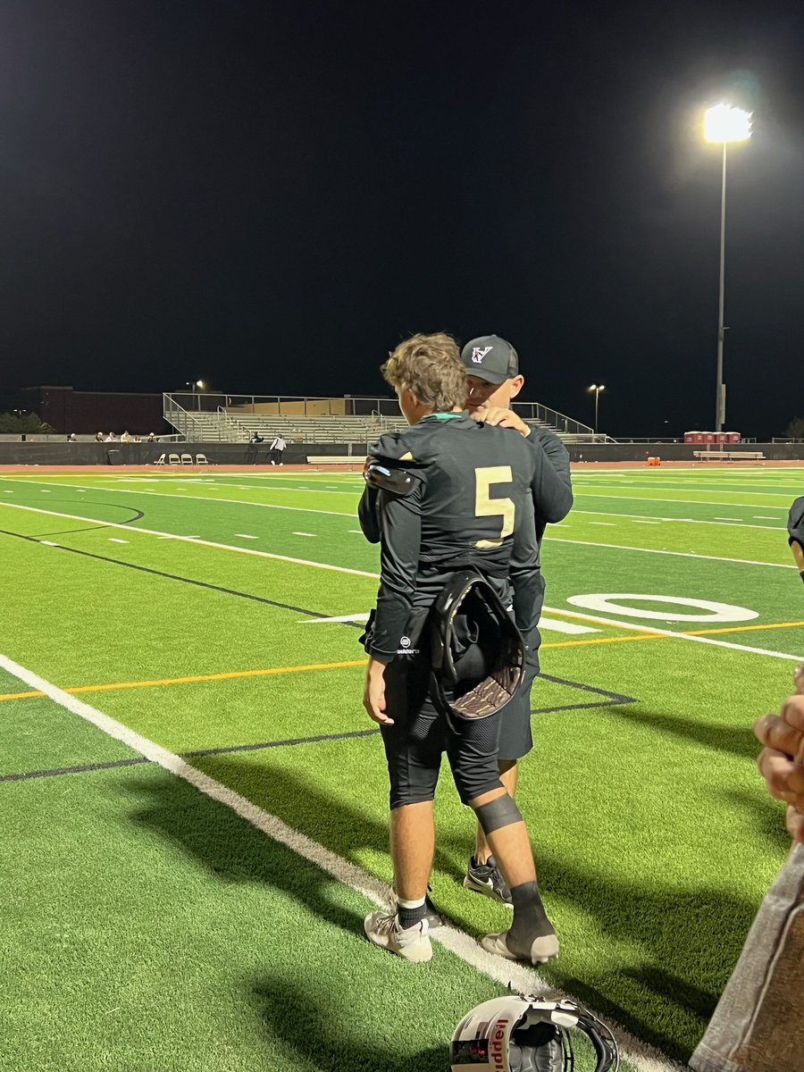 Tonight didn't go the way we wanted it to but i think one day soon, people will talk about the turnaround of this program. I hope they remember the boys that committed to and weathered the storm.  Congrats to <a href="/DEdgeFootball/">Desert Edge Football</a> and congrats my fav <a href="/Chase_Gieszler5/">Chase Gieszler - QB 25’ Verrado HS</a> and <a href="/CoachHathcock/">Jeremy Hathcock</a>