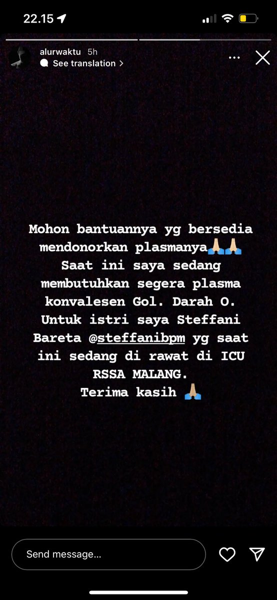 gebygf's tweet photo. min, mungkin follower nya bisa bantu donor darah O @infomalang temen saya @steffaniBPM lagi di ICU min https://t.co/8sPzQkHXRd
