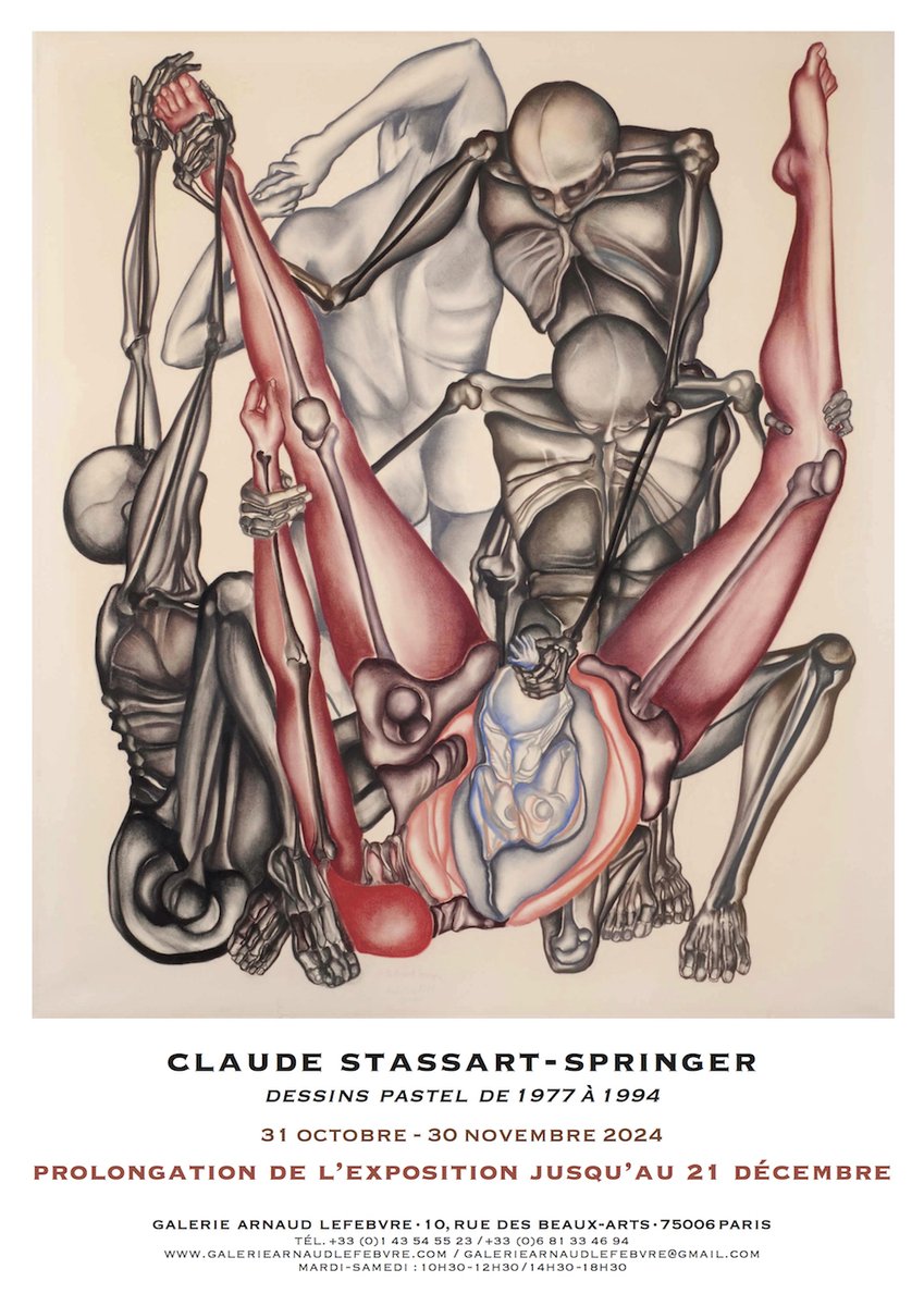 Prolongation de l'exposition CLAUDE STASSART-SPRINGER  jusqu'au samedi 21 décembre 2024 !

#lesgaleriesdart #pgmap #CPGA #jeudidesbeauxarts #ParisGalleryMap #lesgaleriesdart