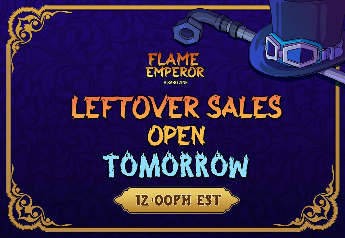 🎩 1 DAY before Leftovers 🎩

Tomorrow is the day!! Our store will open on December 1st, 12:00PM EST! Don't miss it out 🔥