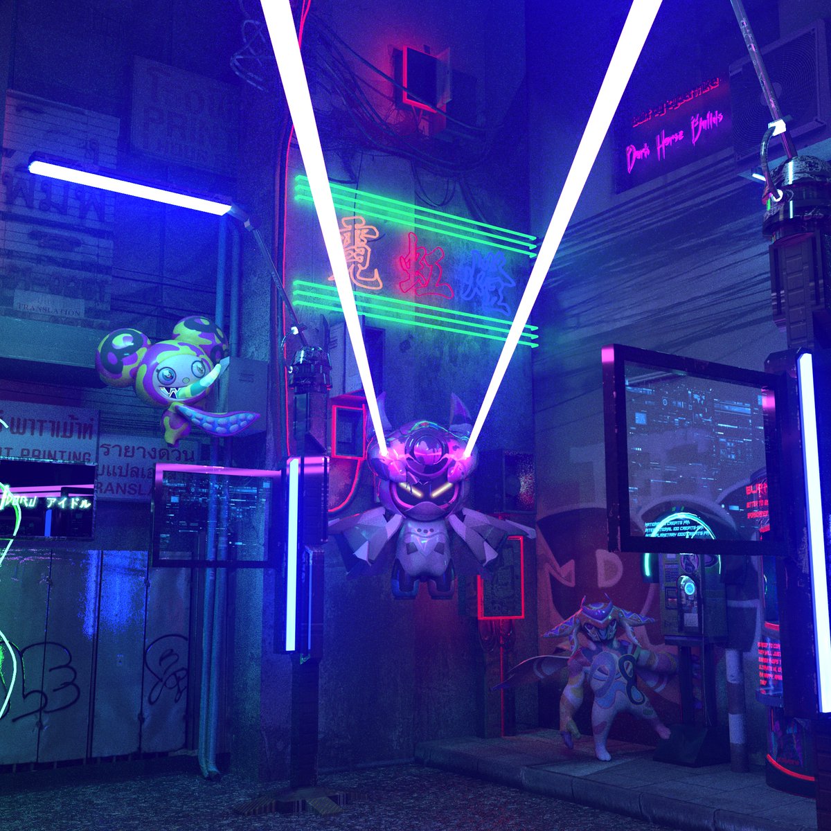 Render for <a href="/jmoria59/">JMO</a> #Projectanimus #RTFKT #Metaverse #Ethereum #cyberpunk #3d Contact for any 3d related work needed. Discord "cybermike" discord.gg/DVMZuTCb