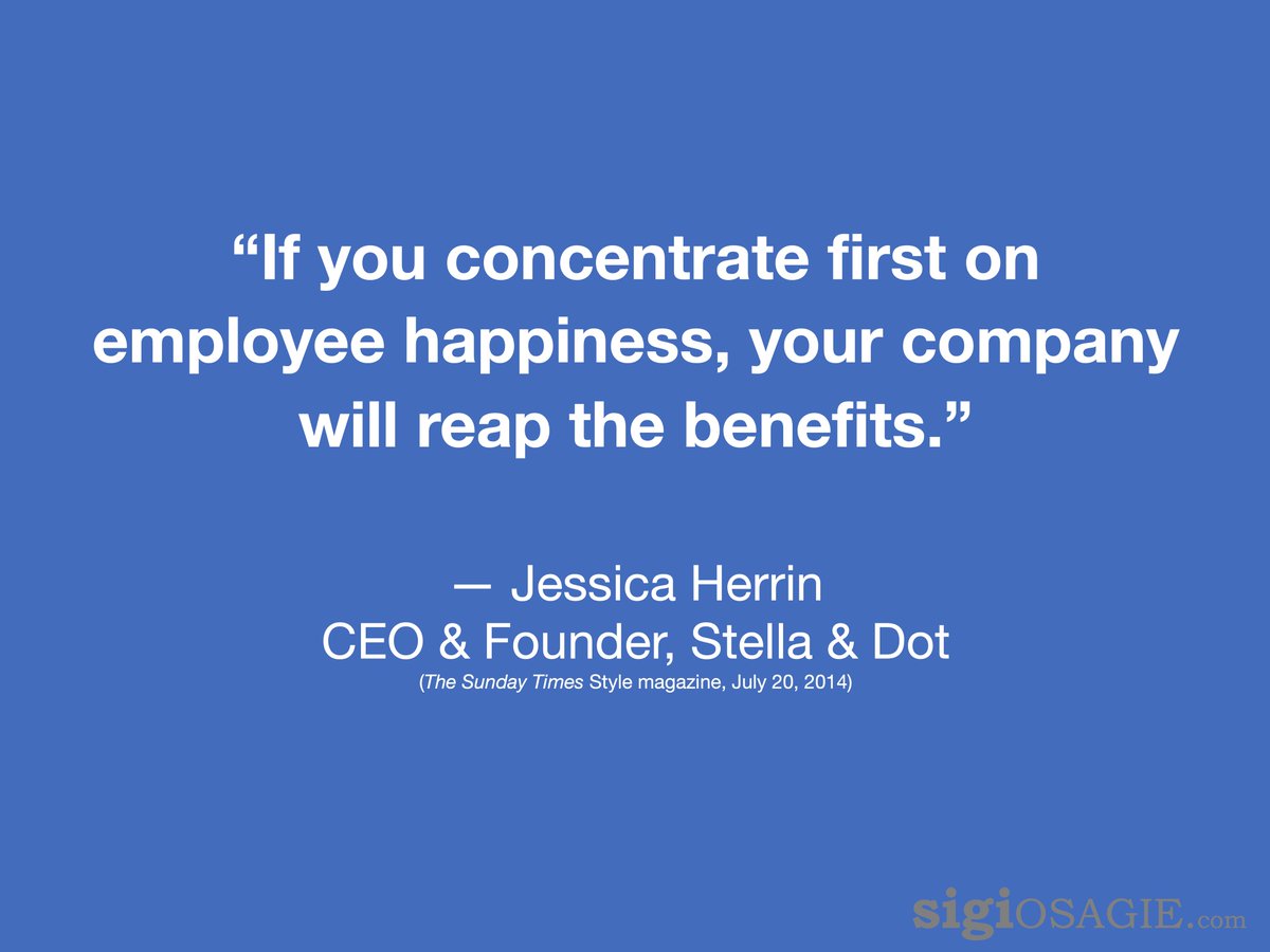 SigiOsagie's tweet photo. “Managers and senior leaders must never underestimate the impact of employee happiness on organizational performance, whether the organization is a functional team or the whole enterprise.”
— https://t.co/NGK6CN9pNW
#leadership #futureofwork #workplaceeffectiveness https://t.co/4717peTN3i