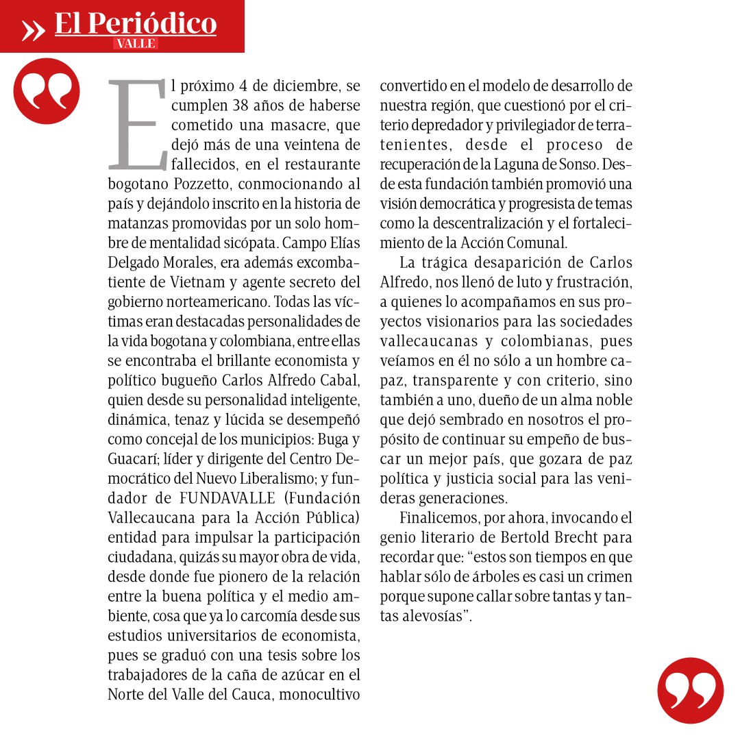 😄Disfruta la columna de nuestro querido amigo Holman Cortezano García
.
.
.
#ValledelCauca #PeriódicoValluno #Sábado #Periodismo #periodismocolombiano #opiniones