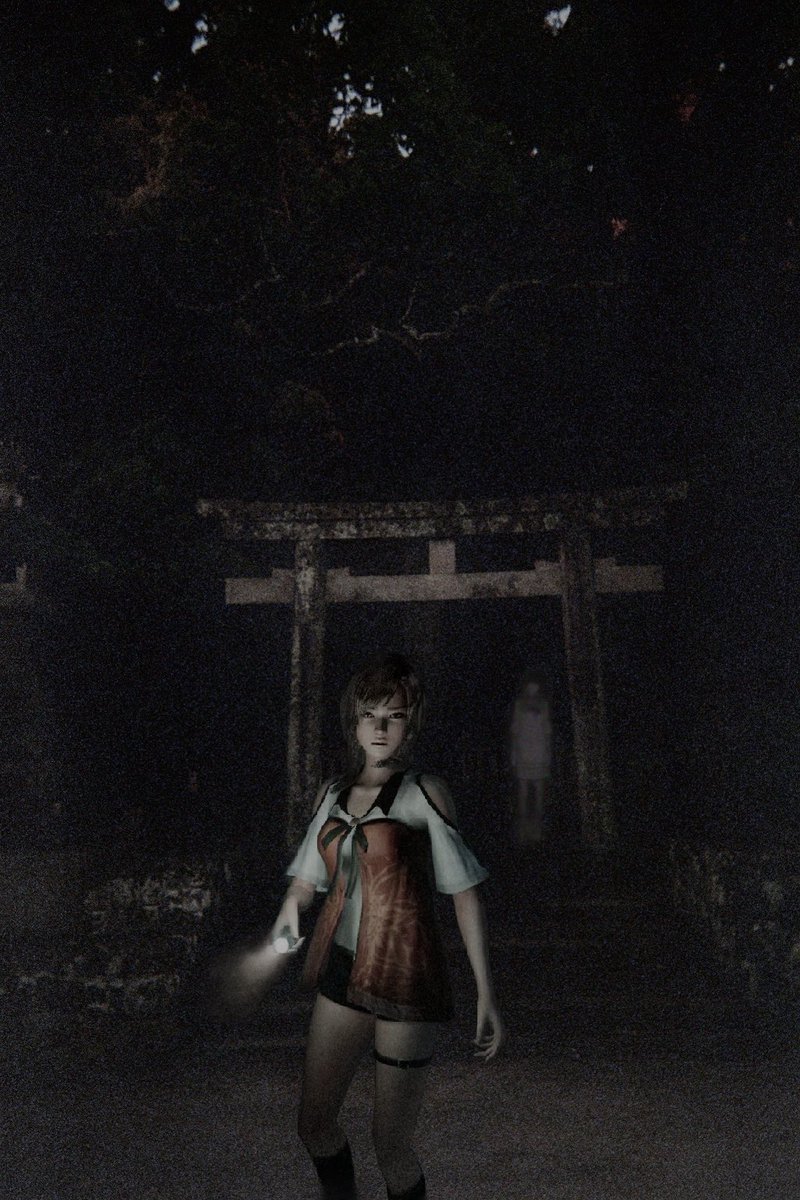 I got back the disposable camera photos from my vacation and this one just has fatal frame written all over😭