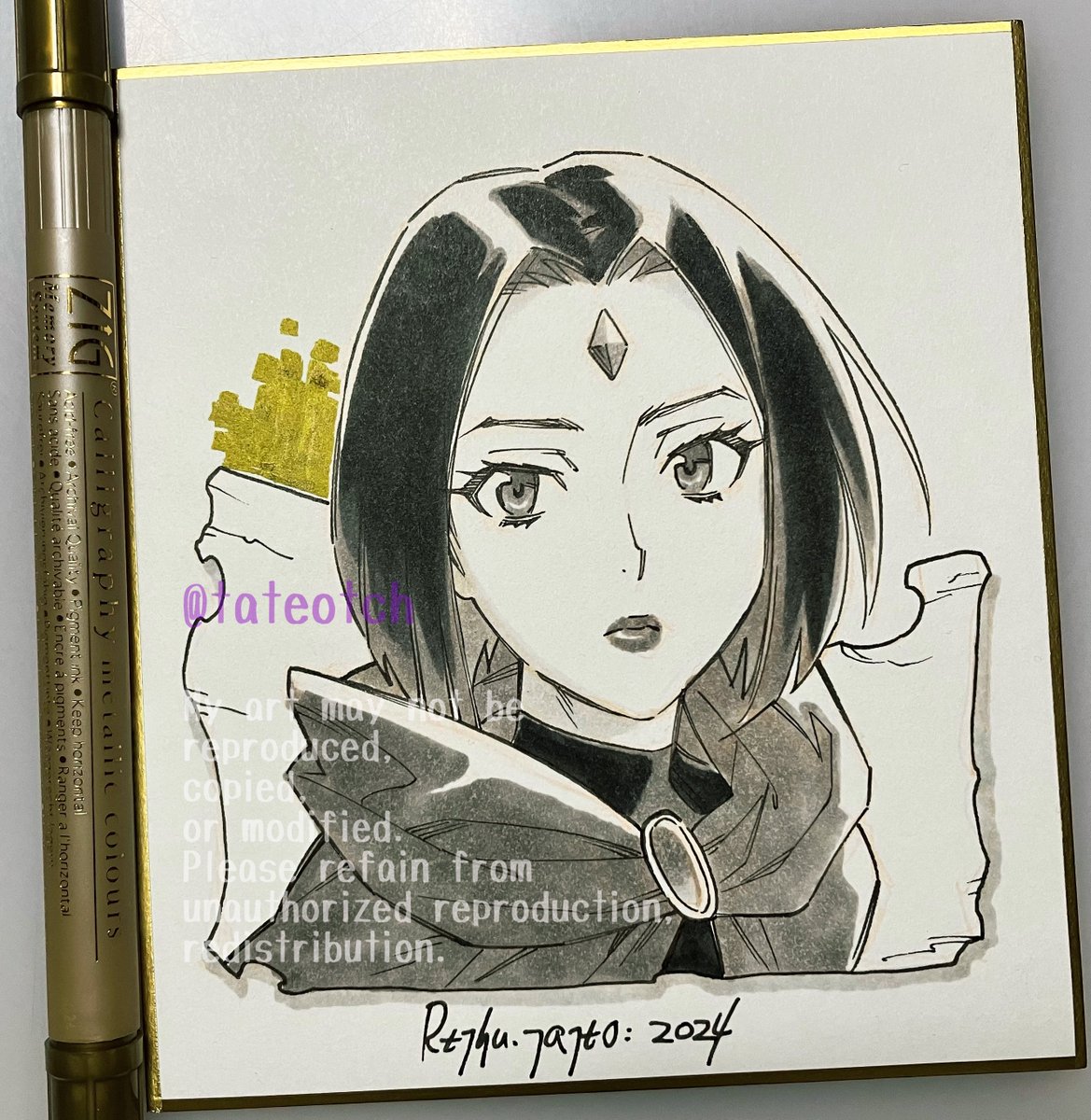 明日どのくらいミニ色紙描けるか時間を計ってる #ジャパコミ 