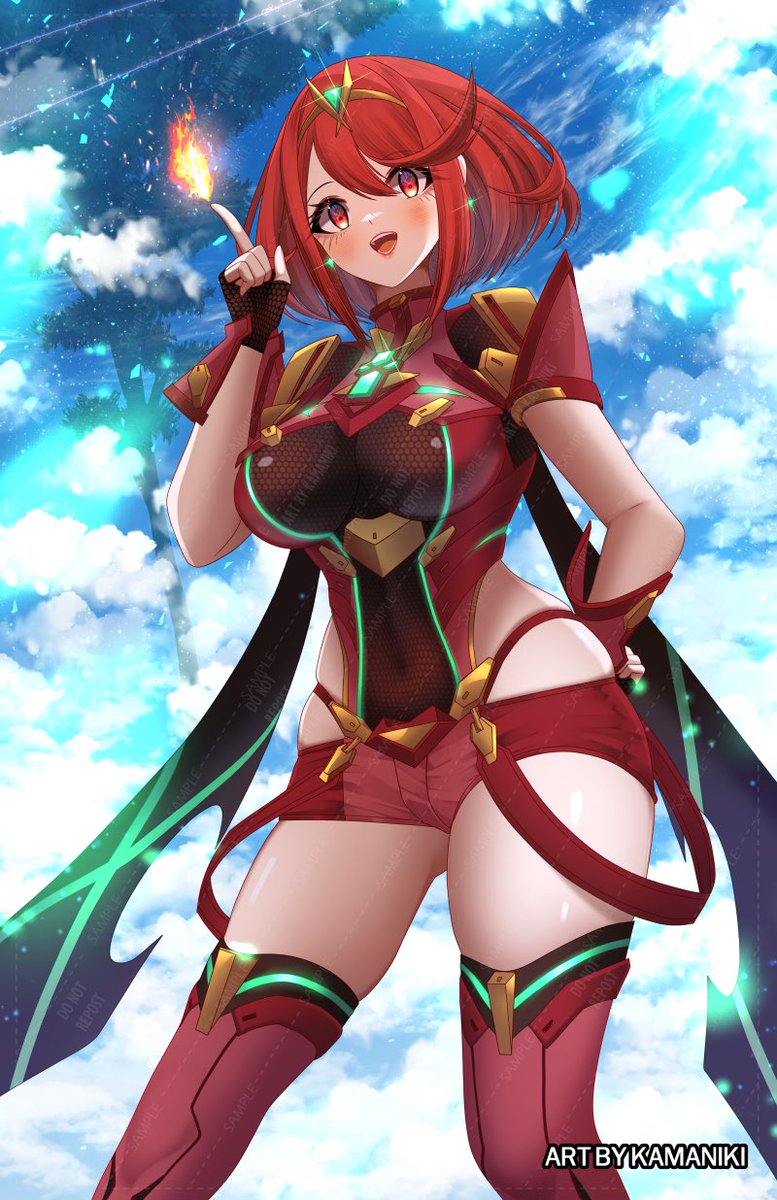 ヒカリ(ゼノブレイド2) 「#Xenoblade2_fes24ゼノブレイド27周年 Happy 7 Year」|🅶🅸🅶🅸🛠🐇SAKURACON AA2133のイラスト