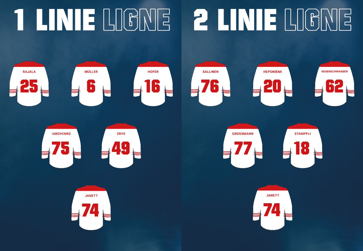 ehcbiel's tweet photo. Das Line-up für heute Abend! 👇🏼
#HCDEHCB https://t.co/hVZB1GJ3rj