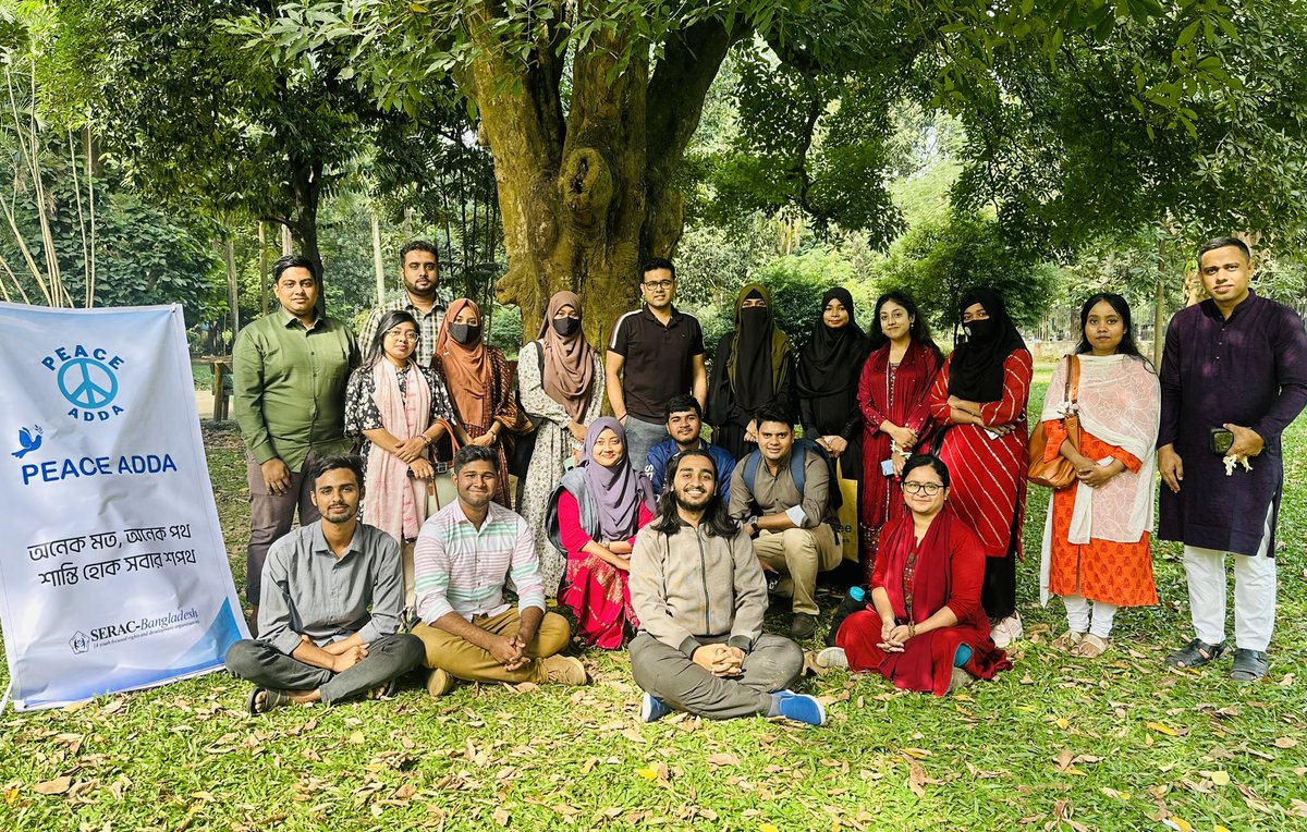 SMShaikat1's tweet photo. Today’s Peace Adda in Dhaka brought together youth leaders and community members to engage in meaningful dialogues on peace and tolerance, fostering mutual understanding and unity. 

#PeaceAdda #SERAC_Bangladesh #SDG16 #Youth4Peace https://t.co/kUKS4J7rUa